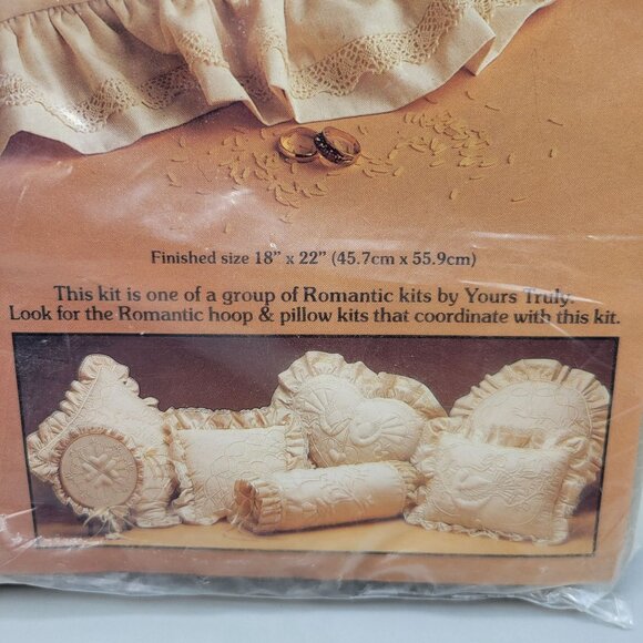 Yours Truly Romantic Heart Embroidery Pillow Kit - Picture 3 of 5